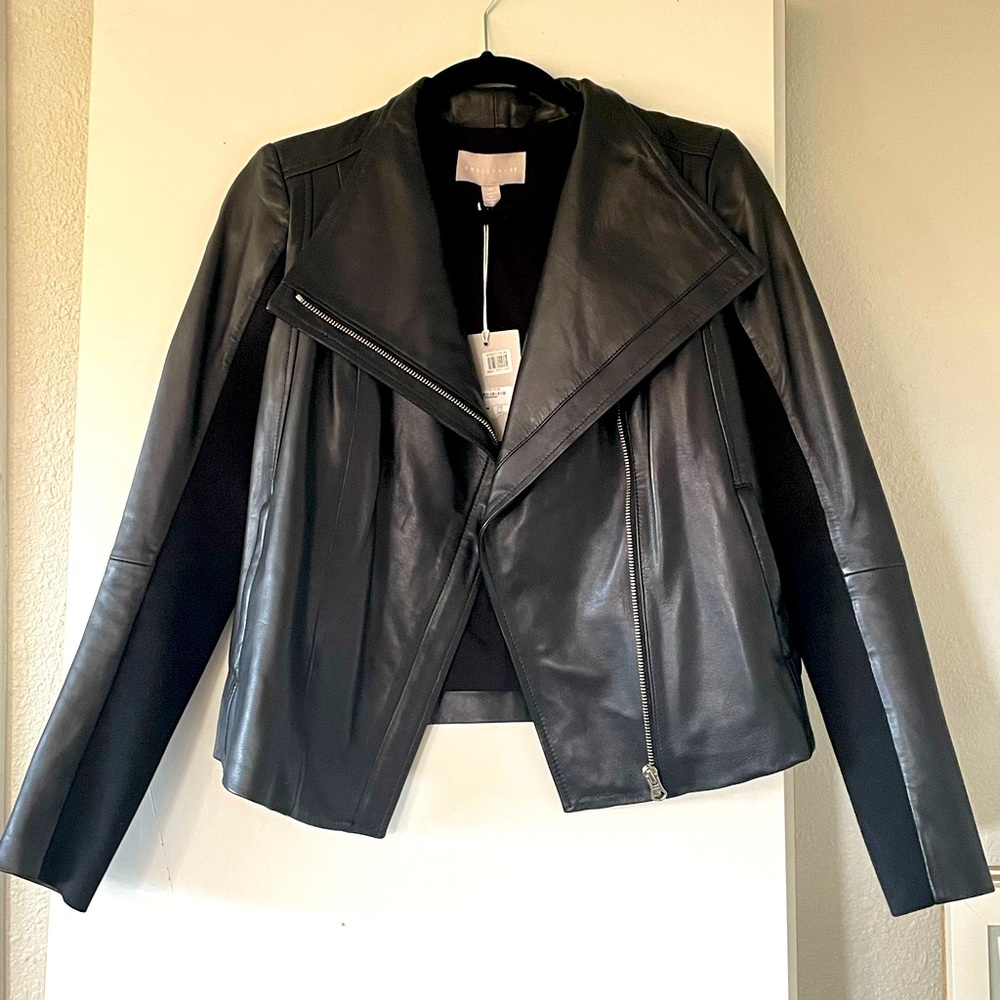 Chelsea 28 black buttery leather jacket - XS